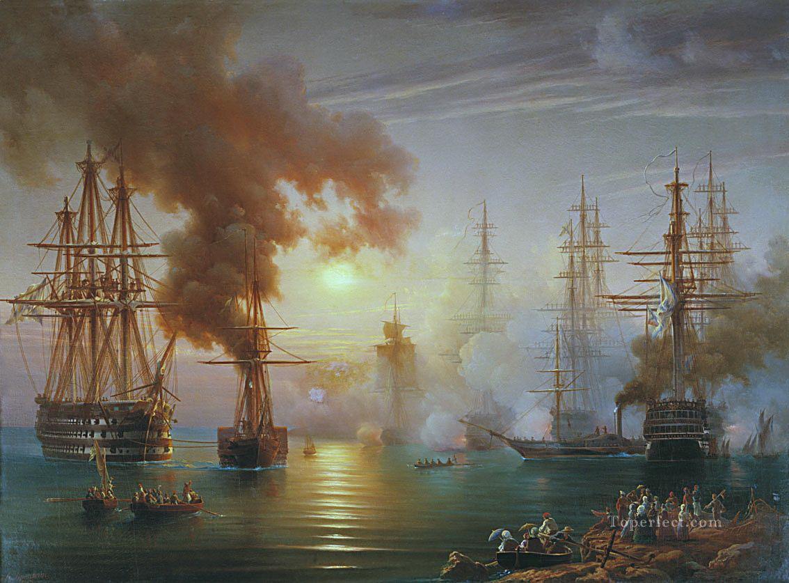 Russian Black Sea Fleet after the battle of Synope 1853 Oil Paintings